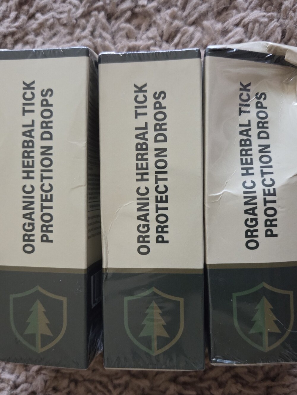 Organic Herbal Tick Protection Drops - 3 Pack